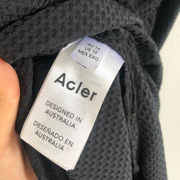 $295 Acler Dartford Drape Dress in Black - Picture 9 of 10